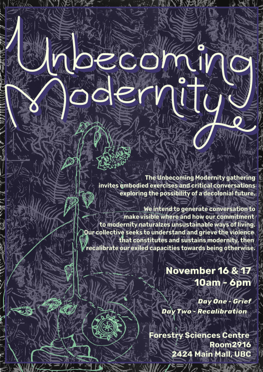 Unbecoming Modernity Poster